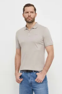 Bavlnené polo tričko Calvin Klein šedá farba, jednofarebný #9033338