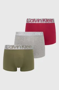 Boxerky Calvin Klein Underwear 3-pak pánske,zelená farba,000NB3130A