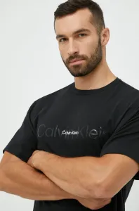 Calvin Klein EMB ICON LOUNGE-S/S CREW NECK Pánske tričko, čierna, veľkosť XL