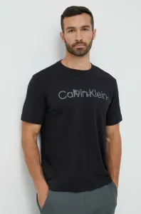 Športové tričko Calvin Klein Performance Essentials čierna farba, s potlačou