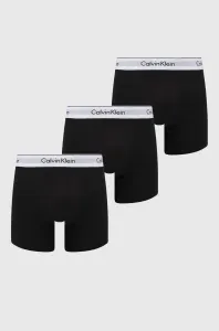 Calvin Klein MODERN CTN STRETCH-BOXER BRIEF 3PK Pánske boxerky, čierna, veľkosť L