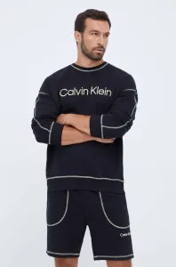 Bavlnená mikina Calvin Klein Underwear čierna farba, s potlačou #7517769