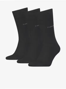 Sada tří párů černých pánských ponožek Calvin Klein Underwear