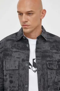 Košeľa Calvin Klein pánska, čierna farba, regular, s klasickým golierom #8741972
