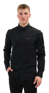Košeľa Calvin Klein pánska, čierna farba, slim, s klasickým golierom #2572269