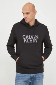 Mikina Calvin Klein pánska, čierna farba, jednofarebná #272149