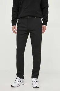 Nohavice Calvin Klein pánske, čierna farba, priliehavé #8741573