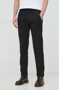 Nohavice Calvin Klein pánske, čierna farba, rovné #7512016