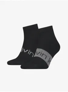 Calvin Klein SNEAKER 2P Pánske ponožky, čierna, veľkosť 39 - 42