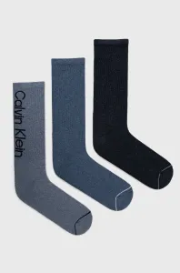 Calvin Klein 3PK CREW ATHLEISURE GAVIN Pánske ponožky, modrá, veľkosť
