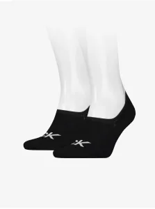 Sada dvoch párov pánskych ponožiek v čiernej farbe Calvin Klein