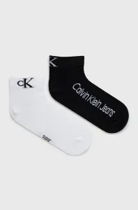 Calvin Klein QUARTER 2P Pánske ponožky, biela, veľkosť UNI