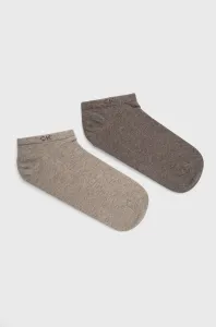 Ponožky Calvin Klein pánske, hnedá farba #5144775