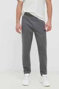 Tepláky Calvin Klein pánske, šedá farba, jednofarebné #8834277