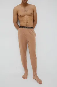 Tepláky Calvin Klein Underwear pánske, hnedá farba, jednofarebné #221915