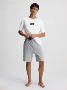 Calvin Klein ´96 GRAPHIC TEES-S/S CREW NECK Pánske tričko, biela, veľkosť #5642657