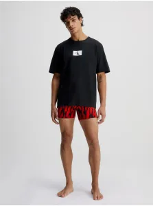 Calvin Klein ´96 GRAPHIC TEES-S/S CREW NECK Pánske tričko, čierna, veľkosť S
