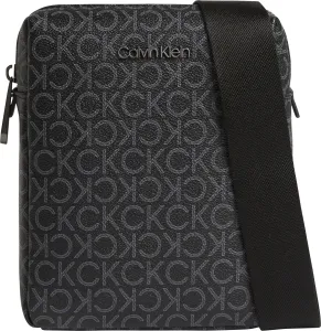 Čierna pánska vzorovaná malá crossbody taška Calvin Klein