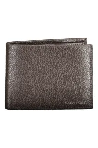 Kožená peňaženka Calvin Klein pánsky, hnedá farba, K50K507896