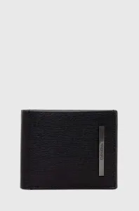 Kožená peňaženka Calvin Klein pánsky, čierna farba #8699788