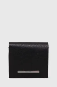 Kožená peňaženka Calvin Klein pánsky, čierna farba #8699789