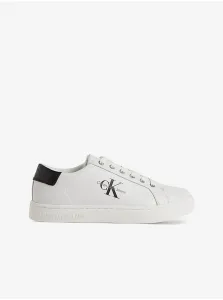 Calvin Klein CLASSIC CUPSOLE LACEUP LOW Pánska voľnočasová obuv, biela, veľkosť 44