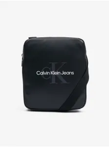 Čierna pánska taška cez rameno Calvin Klein Jeans Monogram Soft Reporter