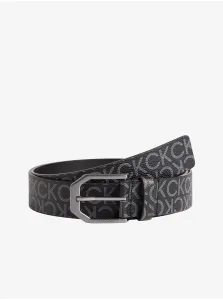 Čierny pánsky vzorovaný opasok Calvin Klein Jeans #270855