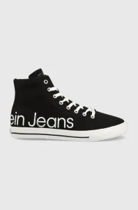 Tenisky Calvin Klein Jeans pánske, čierna farba #232700