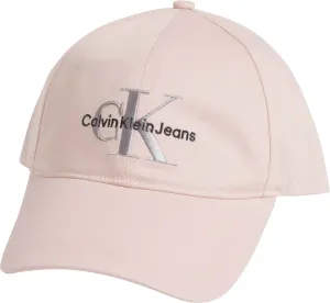 Bavlnená šiltovka Calvin Klein Jeans ružová farba, s nášivkou