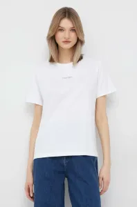 Bavlnené tričko Calvin Klein biela farba #8978963