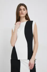Blúzka Calvin Klein dámska, béžová farba, jednofarebná #8435732