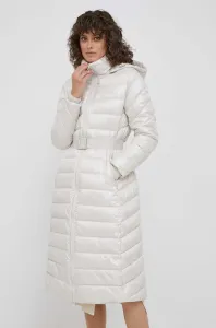 Bunda Calvin Klein dámska, béžová farba, zimná #9081597
