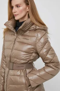 Bunda Calvin Klein dámska, béžová farba, zimná #9082091