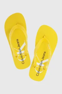 Calvin Klein BEACH SANDAL MONOGRAM TPU Dámske žabky, žltá, veľkosť #4672907