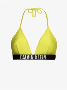 Plavková podprsenka Calvin Klein zelená farba, jemne vystužený košík #6060048