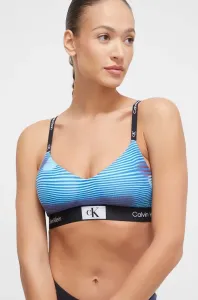 Podprsenka Calvin Klein Underwear tmavomodrá farba, vzorovaný #8510965