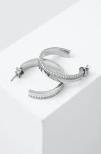 Calvin Klein Elegantné oceľové náušnice s kryštálmi Minimal Linear 35000163