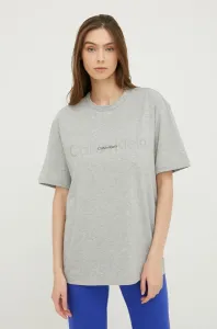 Calvin Klein EMBOSSED ICON LOUNGE Dámske tričko, sivá, veľkosť #4918934