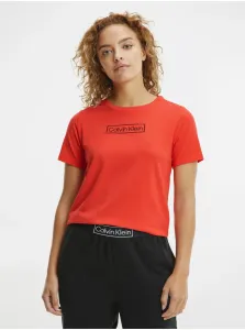 Pyžamové tričko Calvin Klein Underwear červená farba,