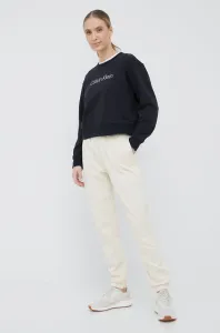 Tepláková mikina Calvin Klein Performance Ck Essentials dámska, čierna farba, s potlačou #4213350