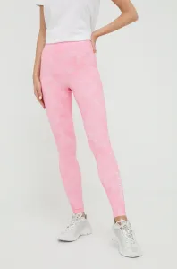 Tréningové legíny Calvin Klein Performance Big Idea dámske, ružová farba, vzorované #5362184