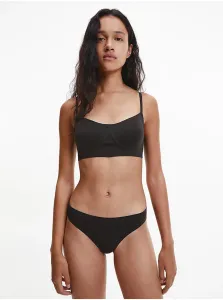 Calvin Klein Black Women Thongs Underwear Bonded Flex - Women #607547