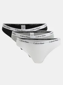 Balenie troch nohavičiek v bielej, sivej a čiernej farbe Calvin Klein Underwear #156464