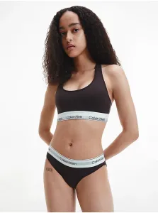 Podprsenka Calvin Klein Underwear hnedá farba, jednofarebná