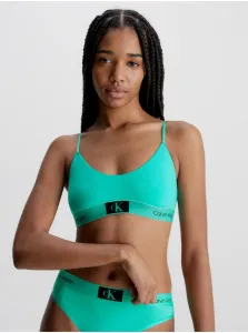 Podprsenka Calvin Klein Underwear tyrkysová farba, vzorovaný
