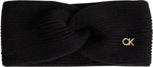 Čelenka s prímesou vlny Calvin Klein čierna farba