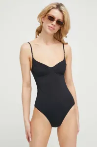 Jednodielne plavky Calvin Klein čierna farba, mäkké košíky #8177598