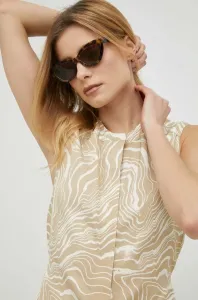 Košeľa Calvin Klein dámska, béžová farba