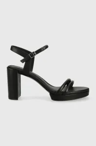 Kožené sandále Calvin Klein čierna farba #6565021